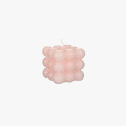 Kaars bubbel roze 8 cm